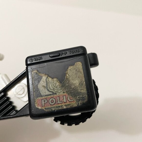 Vtg 1981 Fisher Price Husky Helpers Police Patrol Motor Bike Cycle - Picture 15 of 16